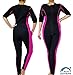 SISYAMA Sauna Sweat Workout Exercise Fitness Weight Loss Hot Slimming Suit Men Women (Pink-Long, 2XL)
