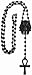 GWOOD Pharaoh with Ankh Rosary Pendants 31 Inch Long Necklace (BLACK COLOR)