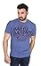 Harley-Davidson Mens Smokey Tank Flames Blue Short Sleeve T-Shirt (Large)