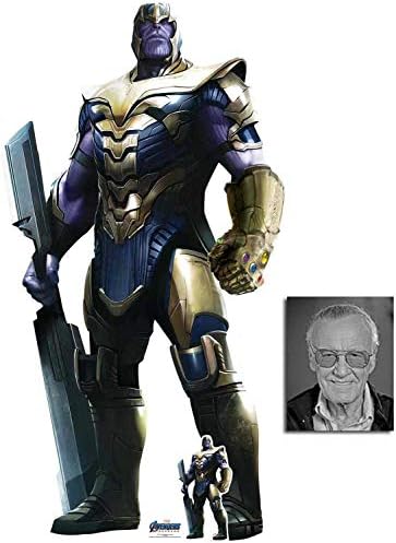 BundleZ-4-FanZ Thanos from Marvel Avengers: Endgame Official Lifesize Cardboard Cutout Fan Pack, 193cm x 102cm Includes Free Mini Cutout and 8x10 Photo