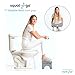 Squat N Go 7” Folding Squatting Stool | The Only Foldable Toilet Stool | Convenient and Compact – Great for Travel | Fits All Toilets, Folds for Easy Storage, Use in Any Bathroom | Cool Grey Color |