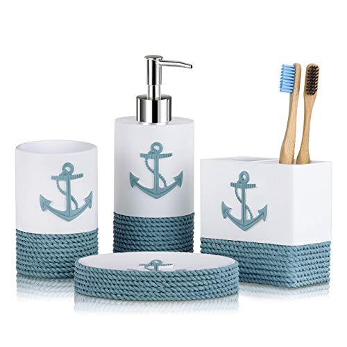 TideAndTales-Nautical-Bathroom-Decor-4-Piece-Bathroom-Accessories-Set-Rope-and-Anchor-Bathroom-Decor-with-Ocean-and-Sea-Theme-Coastal-Bathroom-Soap-Dispenser-Set-Beach-Bathroom-Decor TideAndTales Nautical Bathroom Decor 4 Piece Bathroom Accessories Set | Rope and Anchor Bathroom Decor with Ocean and…