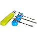 kilofly Stainless Steel Fork Spoon Chopsticks 3 pcs Cutlery Set, Value Pack of 2