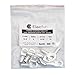 ELECFUN 10pcs 6AWG 5/16'' Stud Heavy Duty Cable Lugs with Spy Hole Battery Cable Tinned Copper Ring Terminal Connectors