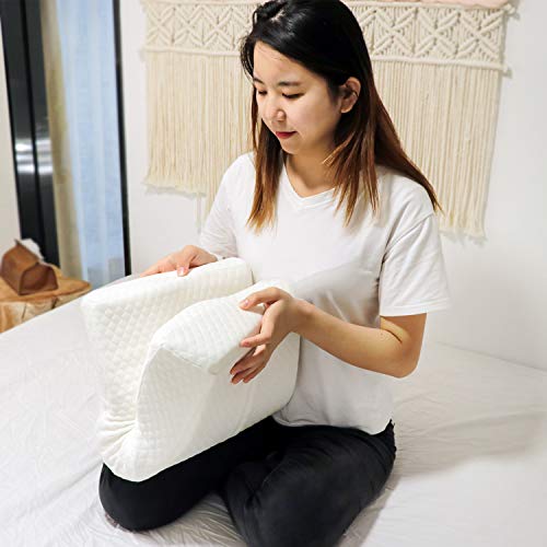 Memory Foam Pillow, Ergonomic Cervical Pillow for Neck Pain for Side