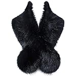 BABEYOND Womens Faux Fur Collar Shawl Faux Fur Scarf Wrap Evening Cape for Winter Coat BABEYOND Womens Faux Fur Collar Shawl Faux Fur Scarf Wrap Evening Cape for Winter Coat