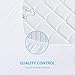 Queen Size Quilted Fitted Mattress Pad, 100% Waterproof Breathable Mattress Protector, Noiseless Cotton Alternative Filling Mattress Topper, Fitted 18