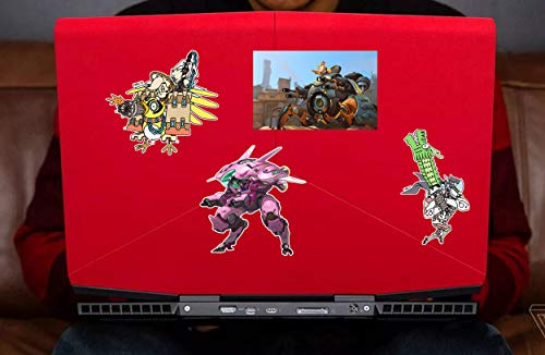Game Character Overwatch Sticker Pack 20-Pcs, GTOTd Sticker Decals Vinyls for Laptop,Kids,Cars,Motorcycle,Bicycle,Skateboard Luggage,Bumper Stickers Hippie Decals Bomb Waterproof（Not Random） - Thumbnail 2