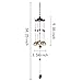 yazi Pentágono Pavilion dinero dibujo Wind Chimes 5 campanas casa jardín Feng Shui Decoración