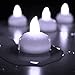 Novelty Place [Float on Water] Flameless Tealights, Battery Operated Floating LED Tea Lights Candles - Elegant White for Wedding, Centerpiece & Spa (Pack of 24)
