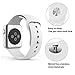 Apple Watch Band 42mm, Covery Soft Silicone iWatch Sport Band for Apple Watch Series 2 Series 1 42mm All Models M/L Size (White)