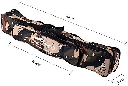 大容量80cm 肩掛け 手提げ フィッシングバッグ フィッシングロッドバッグ ロッドケース 釣竿収納ケース ダブル