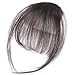 AOSOME 100% Real Human Hair Bangs Clip with Temple Handmade Clip In Hair Extension Fringe,Natural Black