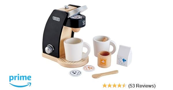 My Coffee Maker White Wooden Pretend Play Kitchen Accessory