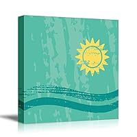 Canvas Wall Art Children's Drawing Canvas Prints Home Artwork Decoration for Children's Room,Bedroom - 12x12 inches