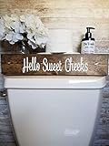 Hello Sweet Cheeks Bathroom Decor Box Storage Bin Toilet Paper Holder