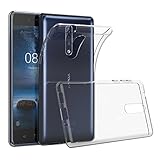 Nokia 8 Case, 2 Pack SPARIN Shock Absorbing, Ultra Slim, Transparent Soft TPU Case Cover for Nokia 8, 5.3 inch, Crystal Clear