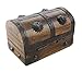Pirate Treasure Chest Wood Keepsake Jewelry Box Treasure Box 5.5x3x3.25 By Well Pack Box (Small)