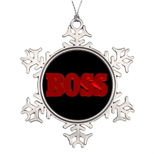 Metal Ornaments Large Christmas Tree Snowflake Ornaments Boss Tree Branch Decoration Badges