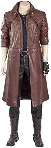 Adult Game Cosplay Coat Dante Cosplay Jacket Halloween Cosplay Costume Coat Uniform Suit