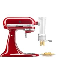 KitchenAid KSMPEXTA Gourmet Pasta Press Attachment with 6 Interchangeable Pasta Plates, White