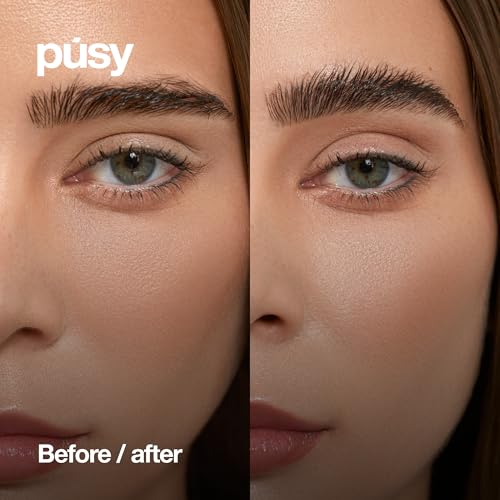 PÚSY Clear Eyebrow Gel, 5ml with Vitamin B5 - Extreme 48H Hold Waterproof Brow Lamination Kit Effect, Flake-Free Clear Finish