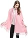 Women Solid Soft Cashmere Feel Shawl Wrap Scarf