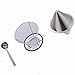 Ziselu Stainless Steel Pour Over Coffee Maker, Filter Cone and Holder, Micro Filter Coffee Dripper and Coffee Scoop