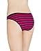 Nabtos Women's Sexy Cotton Bikini Stripes Underwear Panties Pack of 3 (Medium, Rose Stripes)