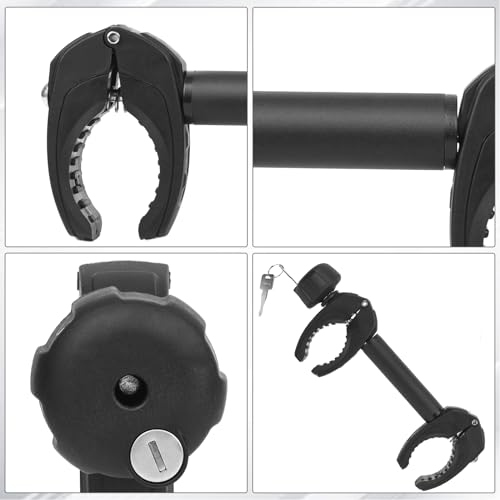 Sorlpv Frame holder for bicycle carriers, 32 cm length, universal short bicycle frame holder, lockable, frame holder for frame diameter of the bicycle: diameter 3-6 cm