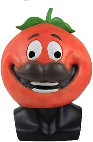 Xmecos Game Tomato Mask Full Face Latex Masks Helmet Halloween Party Props