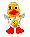Toysery Musical Baby Toys Duck, Dancing Toddlers Toys with Flashing LED Light and Music, Educational Infant Toys for Baby Boy or Baby Girl, Cool Dancing Toy Duck, Gift for Birthday Christmas Eve