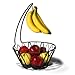 Spectrum Diversified Twist Fruit Stand and Banana Holder, Black