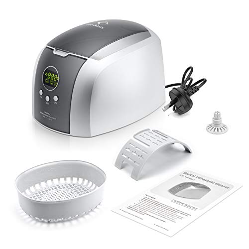 Professional Ultrasonic Cleaner, 46KHz Sonic Cleaning Stainless Steel 750ML Automatic Timer Cleaner for Eyeglasses Rings Coins for Home