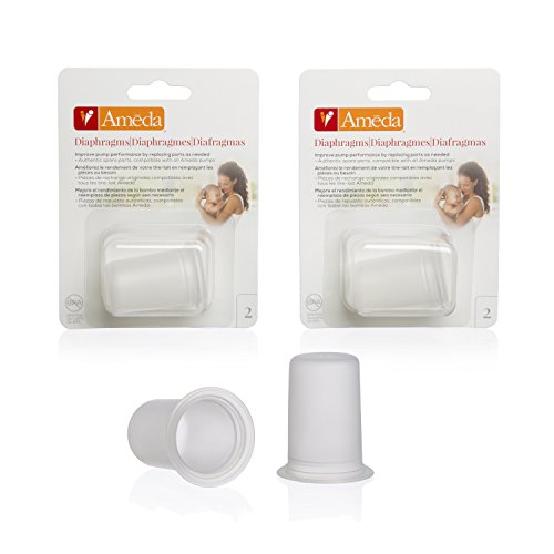 Ameda Silicone Retail Diaphragms, Clear, 2 Count