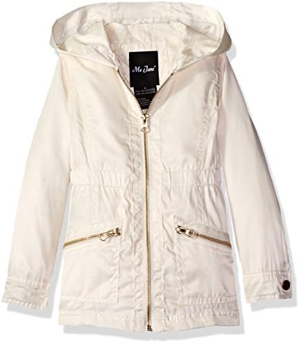 MeJane Kids Little Girls' Shinny Nylon Anorak Jacket, Juicy Cream, 5