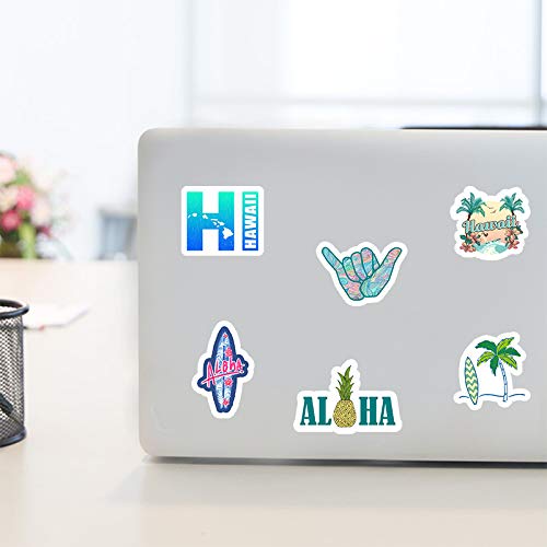 Hawaii Aloha Sticker Pack of 50 Beach Vacation Stickers Hawaii Decals