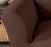 Home Fashion Designs 1-Piece Spandex Slipcover Dawson Collection. (Chair, Mocha)