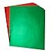 Hygloss Products Metallic Foil Paper Sheets  – 10 x 13 Inches, Red and Green Sheets, 5 of Each Color