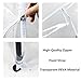 Garment Rack Cover,6Ft Transparent Dustproof Clothes Cover with 2 Durable Full-Length Zippers, Waterproof Cover for Clothing Hanging Rack(71x20x42 inch)