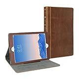 iPad Pro Case, GMYLE Book Case Vintage Brown Leather Multi-angle Folio Stand Cover for Apple iPad Pro 12.9