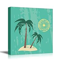 Canvas Wall Art Children's Drawing Canvas Prints Home Artwork Decoration for Children's Room,Bedroom - 12x12 inches