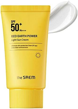 [The Saem] Eco Earth Power Light Sun Cream SPF50+ PA+++ 50g / K-Beauty