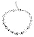 Sand Dollar Starfish and Sea Shell Silver-tone Link Anklet by Jewelry Nexus