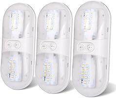 Kohree LED Dome Light Fixture, 12V Natural White, Interior Light for RV/Trailer/Camper(3 pcs)