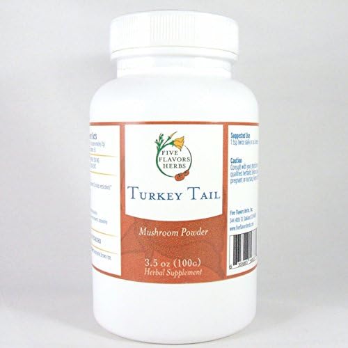 Turkey Tail Mushroom Powder - 100 grams - USA Grown - Supports a Healthy Immune System (Yun Zhi)