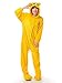 VU ROUL Halloween Costumes Dog Onesie Pajamas Medium Yellow