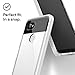 Caseology [Skyfall Series] Google Pixel 2 XL Case - [Clear Back/Premium Finish] - White