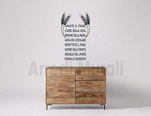 Adesivi Murali Cucina Frase Sul Pane Aforisma Celebrazione Del Pane Del 1929 Arredo Cucina Ristorante Panetteria Amazon It Handmade