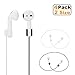 Yunc Airpods Strap,Airpods Accessories,Airpods Ear Hooks, TPE Sport Secure Anti-Lost Strap Wire Cable Connector Holder for Airpods Wireless Bluetooth Earphones,4 Pack Inch Neck Strap, Black 4336727401